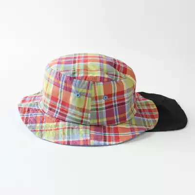 Exported to Japan 20 spring and summer children's sunshade fisherman hat pure cotton boy neck sunscreen basin hat boy sunshade hat