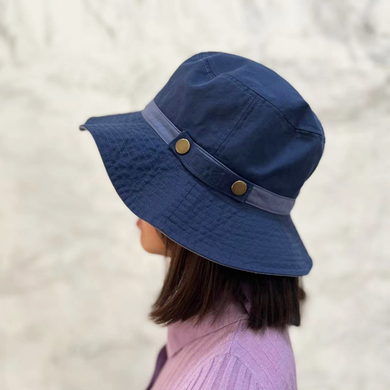 Export Japan Spring Summer Anti-UV fisherman hat Women's pure cotton washed sunscreen basin hat Summer light and thin casual sunhat lady