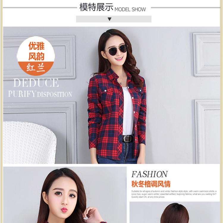 Mùa xuân và mùa thu áo sơ mi kẻ sọc Hàn Quốc nữ Slim là áo cotton dài tay áo sơ mi nữ sinh áo khoác cỡ lớn quần áo nữ sơ mi uniqlo