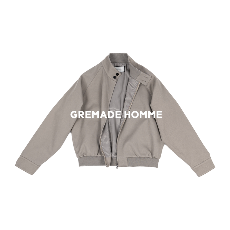 Gremade High-Density Cotton Harrington Retro Short Loose-Fitting Jacket Clean Fit
