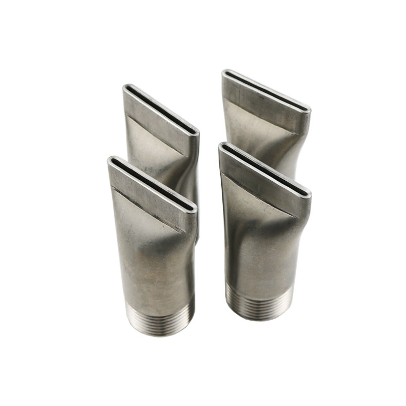 Stainless steel drying cooling air knife duckbill flat blowing nozzle 973 muffler 16 holes 48 holes widened blowing head