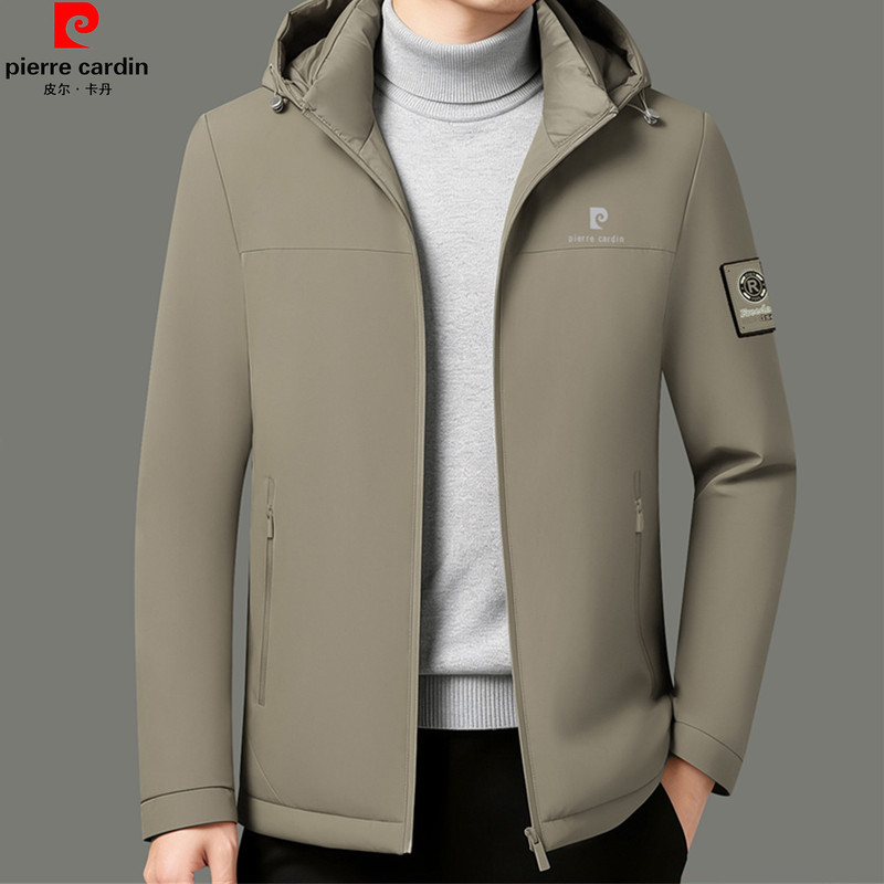 Pierre Cardin Men's Reversible down Jacket for Young and Middle-Aged, Lightweight Warm Coat, Casual Outdoor Cold-Proof Jacket