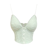 Показать белый зеленый корсет