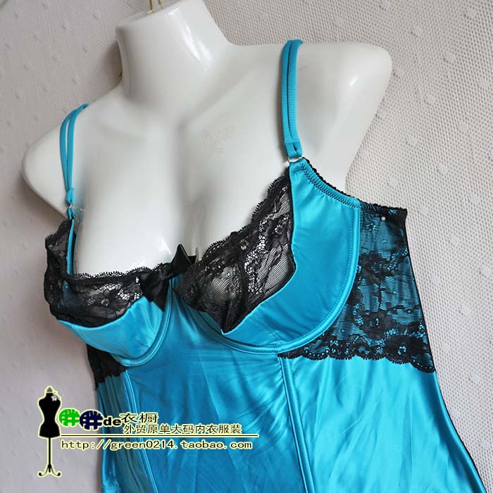 Xuất khẩu đuôi duy nhất mới kích thước lớn của phụ nữ tăng satin ren sexy xương cá corset 90-95CDE