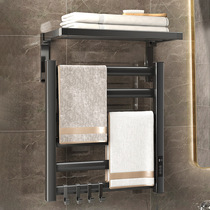 New constant temperature electric heated towel rack for home bathroom without punching and heated towel rack wall-mounted towel ring ermo
