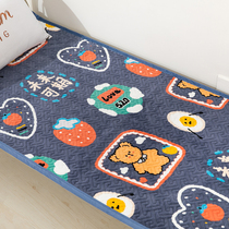 Girls cute bed sheet one side velvet one side cotton bed sheet 1 meter 2 single bed cover student dormitory single side velvet mattress pad