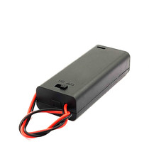 AAA 2-cell battery box with cover and switch AAA series 3V 2-cell AAA battery holder battery compartment