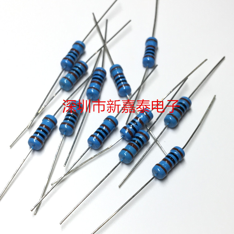 1W Metal Metal Metal Resistor Component 1% Pending Ring Direct Plug Gold Film Precision 1% 5 Color Ring 0 1R 100 ml