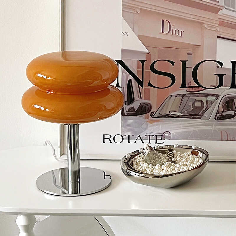 Second-Hand ins Macaron Cream Table Lamp for Living Room, Bedroom, Study, Trendy Bedside Hamburger Atmosphere Lamp, Girl Gift Lamp Second-Hand ins Macaron Cream Table Lamp for Living Room, Bedroom, Study, Trendy Bedside Hamburger Atmosphere Lamp, Girl Gift Lamp
