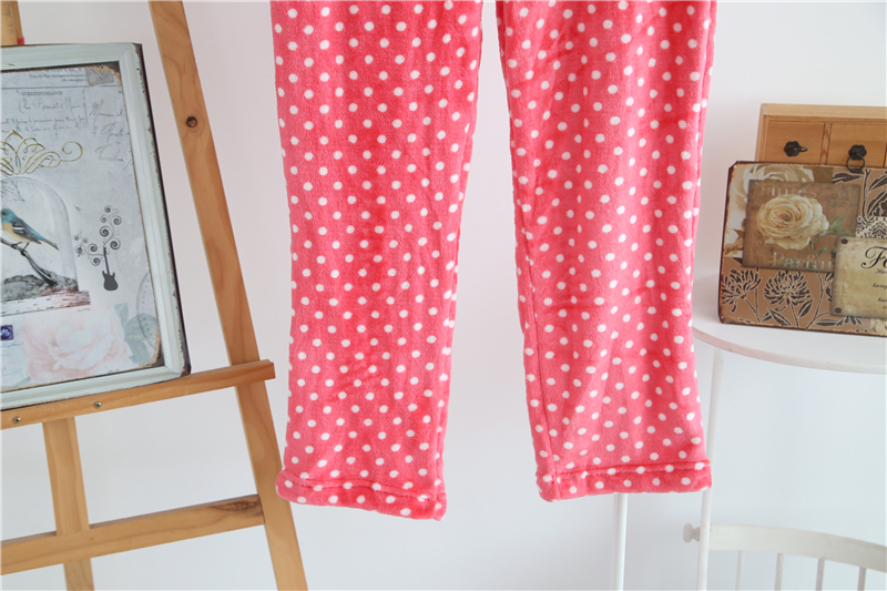 Đàn ông và phụ nữ flannel san hô lông cừu nhà quần Đàn ông và phụ nữ quần ngủ mùa thu và mùa đông ấm áp sống quần mới quần đùi nam