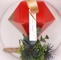 eightpaper pine subreddits red festive personality Eurostyle Wedding Delight box Candy Box Return Gift Box