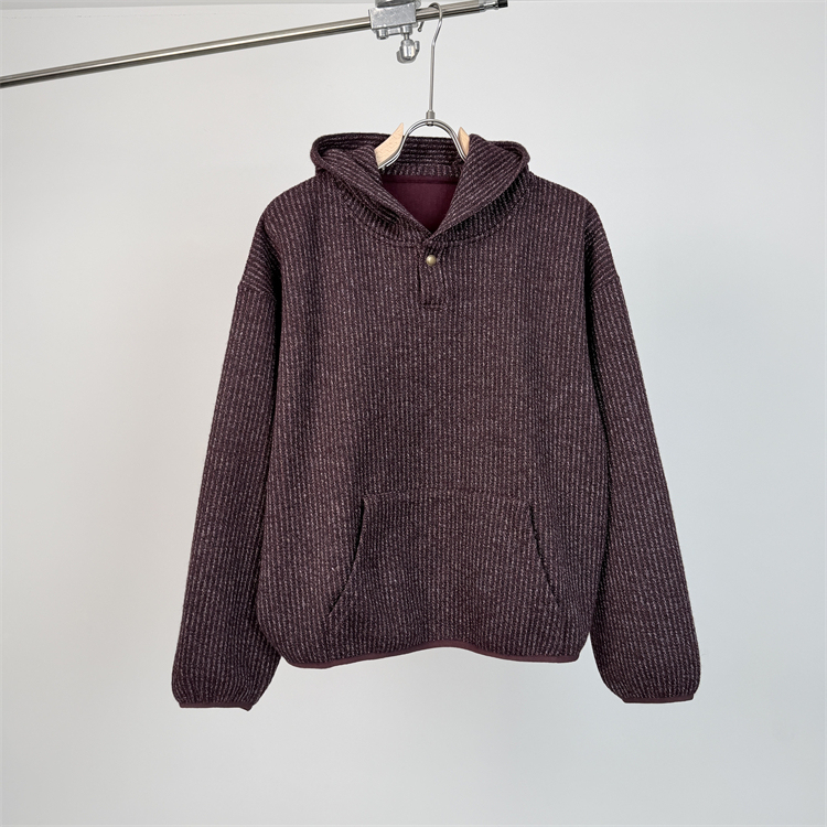 【Chuan】Autumn and Winter New Trendy Brand American-Style Hooded Vertical Striped Knit Sweater for Men, Short and Wide Fashion Casual Versatile Sweatshirt 【Chuan】Autumn and Winter New Trendy Brand American-Style Hooded Vertical Striped Knit Sweater for Men, Short and Wide Fashion Casual Versatile Sweatshirt