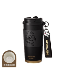 独角犀保温杯咖啡杯陶瓷内胆大容量车载