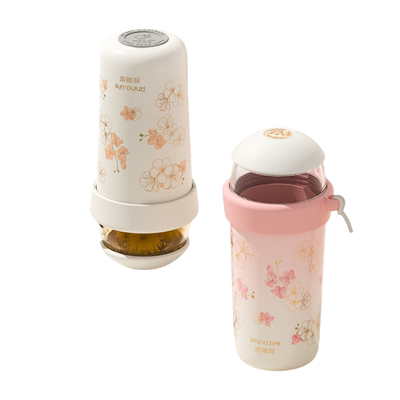 独角犀保温杯陶瓷内胆茶水分离泡茶