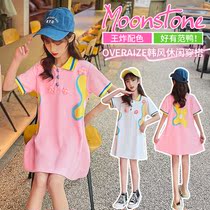 Girls dress for dress and summer clothes 2022 new net red ocean children Summer Grand Scouts Polo little girl Princess Dresses