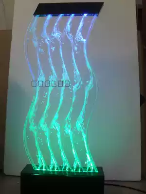 Dancing water bubble wall Dancing water screen Bubble screen Aquarium screen Water column lamp Feng shui screen lamp