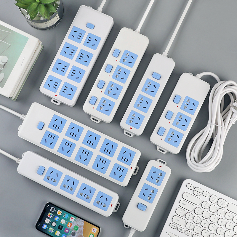 Non-wire socket home porous electric plug-in radio multifunction sub-control switch 10A self-wiring pure copper plugboard-Taobao
