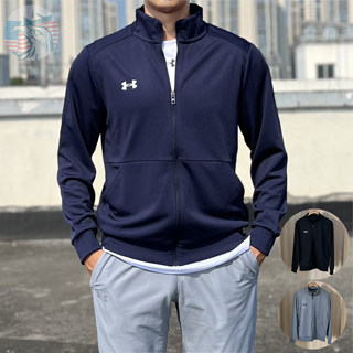 现货UA安德玛男士运动户外速干百搭春秋季立领拉链开衫夹克外套