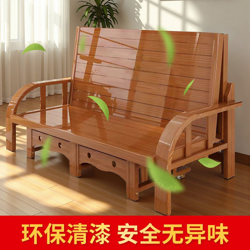 竹床折叠沙发床如何选择性价比高的两用家具?-可折叠床-淘宝百科网
