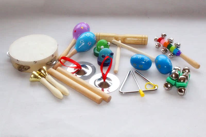 Orff nhạc cụ kết hợp đồ chơi trẻ em bộ gõ hỗ trợ giảng dạy âm nhạc giáo dục sớm bộ đồ chơi đàn em bé