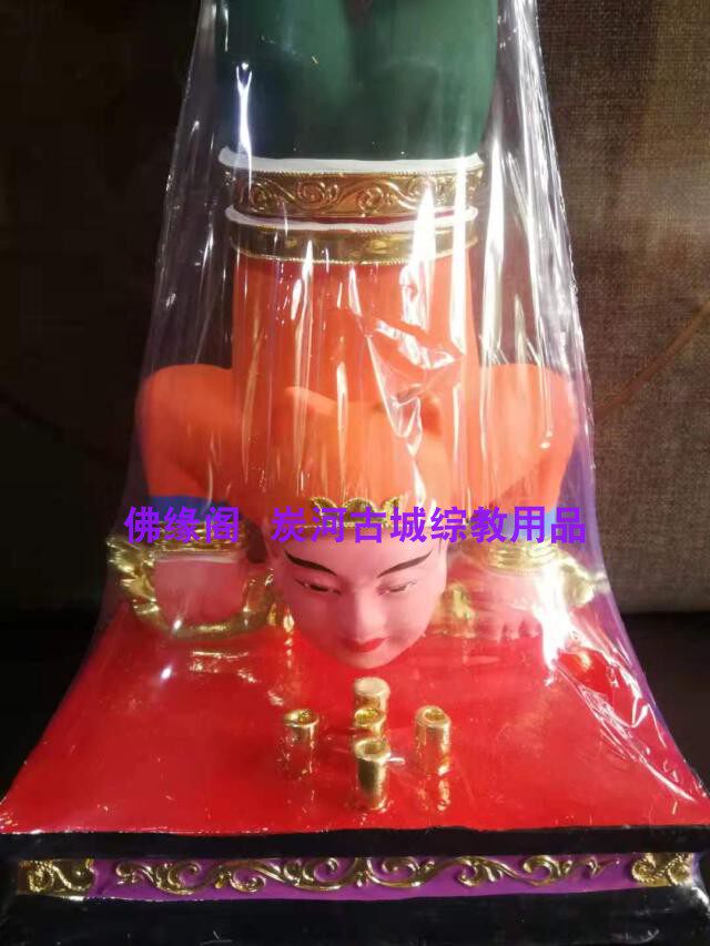 Meishan Bodhisattva Fan Altar Zhang Gorang wood carving Bodhisattva Buddha Statue Ancestor statue Custom-made hand-carved Camphor wood Buddha statue