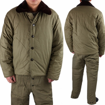 Armored cotton liner suit military coat thickened warm cotton-padded jacket cold storage equipment labor protection pants old-fashioned products