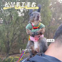 Flower Branch Pine flying mouse small pet personality take-out clothes accessories cute handmade Christmas sweater winter knitted cartoon