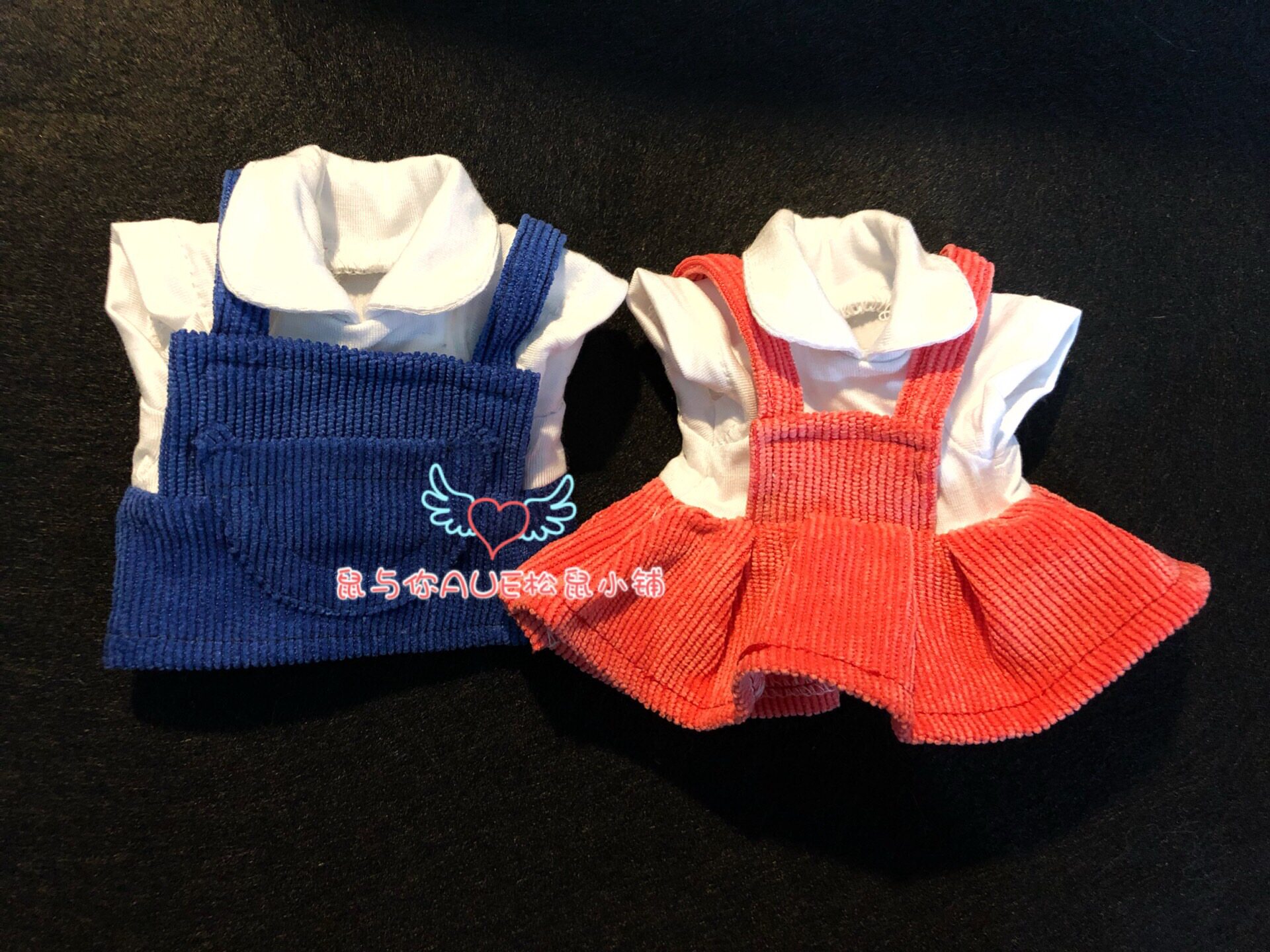 Cute small clothes Couple small clothes Skirt bib Squirrel Chinchilla black tail groundhog clothes