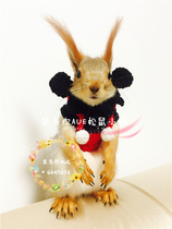 Squirrel clothes hand-knitted Mickey Mouse size adult squirrel super cute cute Mickey suit (Mickey)