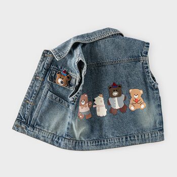 Boys and girls denim vest spring and autumn 2026 new style