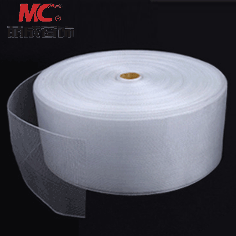 Flat window - decorated nylon curtain white cloth accessories transparent ribbon decorated silk belt ribbon