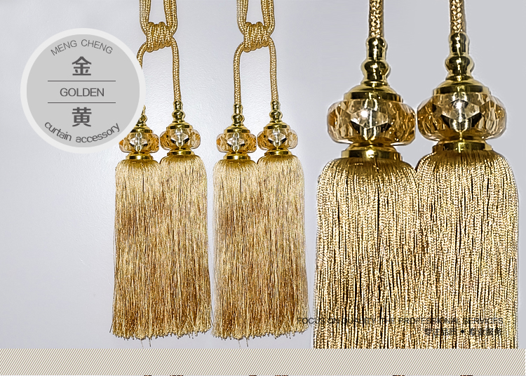Trang trí cửa sổ Mạnh Trấn XX phẳng đôi bóng treo rèm treo bóng cao cấp pha lê treo bóng móc phụ kiện phụ kiện cặp - Phụ kiện rèm cửa thanh treo rèm cửa đa năng