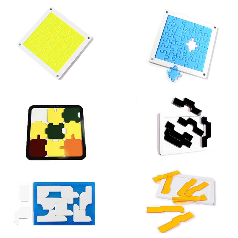 Puzzle Nosey Jigsaw Ice Shaped 29 pieces 19 pieces Wave shaking GM brain-burning toy puzzle