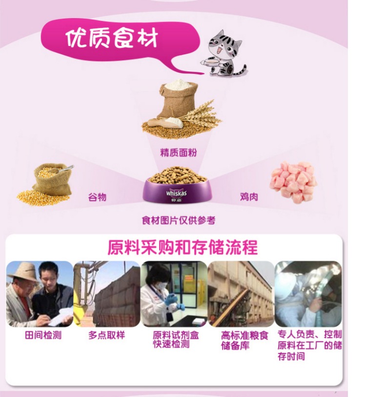 Thức ăn cho mèo Weijia vào thức ăn cho mèo hương vị cá hồi 3.6kg thức ăn cho mèo thức ăn cho mèo trưởng thành - Cat Staples hạt minino