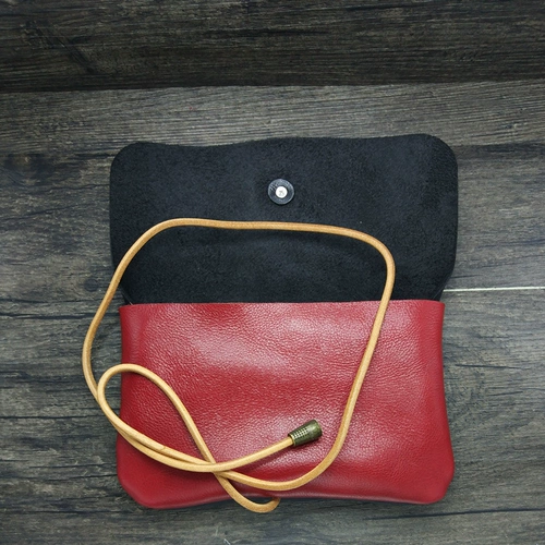 Кожаная ретро маленькая сумка клатч, сумка для хранения, DIY, из натуральной кожи