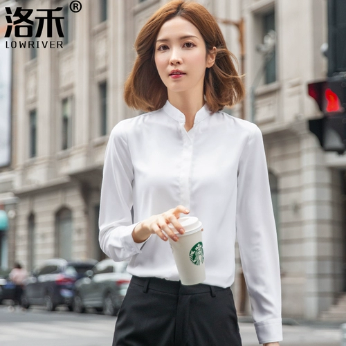 Белая рубашка, осенний сексуальный приталенный лонгслив для работы, 2024 года