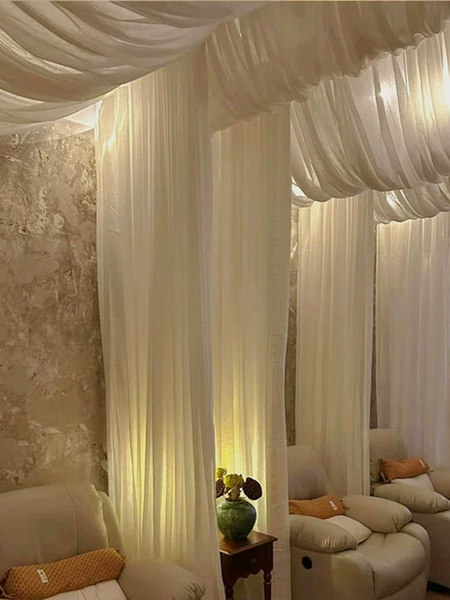 Ceiling Drapes for Beauty Salons, Guesthouses, Ceiling Decorations, Shed Drapes, Roof Corridors, Yoga Studio Decorative Ceiling Drapes