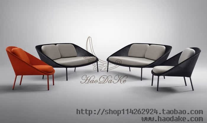 Haoda Guest Ghế đơn giản Thiết kế nội thất FRP Lounge Ghế Sáng tạo Sofa sợi thủy tinh cổ điển ghế thư giãn đọc sách