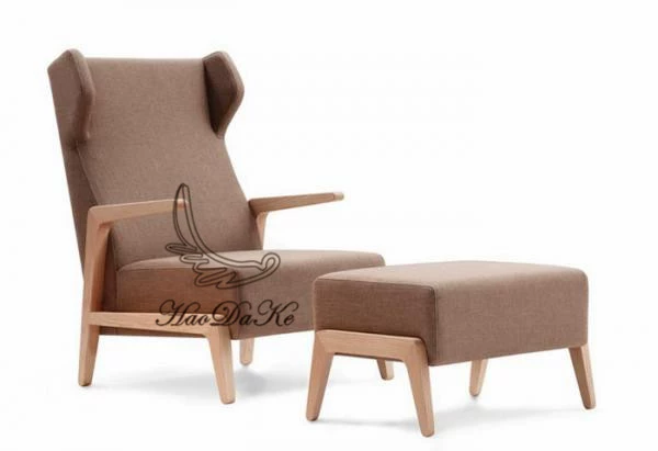 Haodake mới tro gỗ rắn ghế sofa giải trí ghế cong bảng thiết kế ghế sáng tạo đồ nội thất cổ điển sofa gỗ sồi