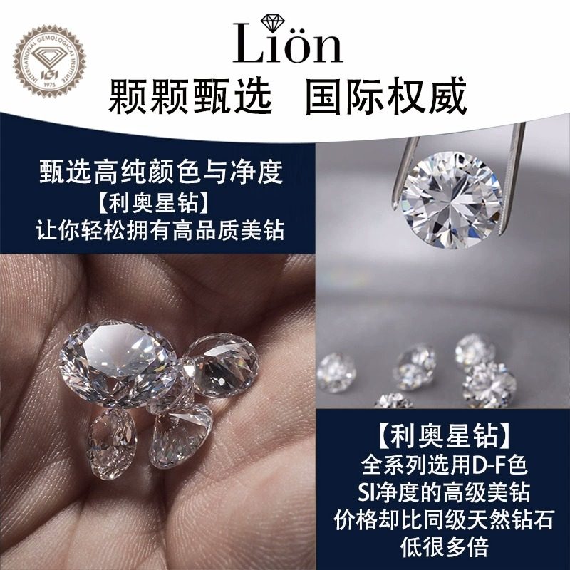 Кольцо с искусственным бриллиантом Leo Star Diamond CVD 18K золото
