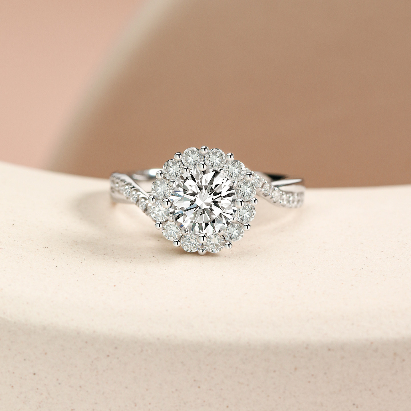 Кольцо Leo Star Diamond белое золото 0.5 карат