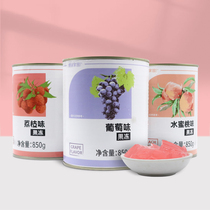 Bodo home peach flavor jelly grape pulp jelly lychee flavor jelly canned pudding tea jelly Dahongpao