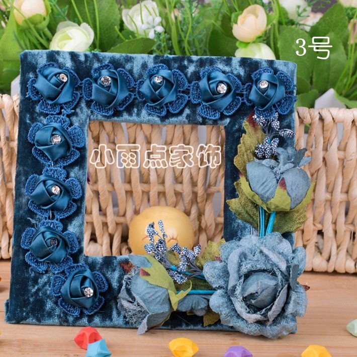 Boutique handmade fabric flower square switch sticker cover wall sticker home wall socket decorative sticker dust protection cover