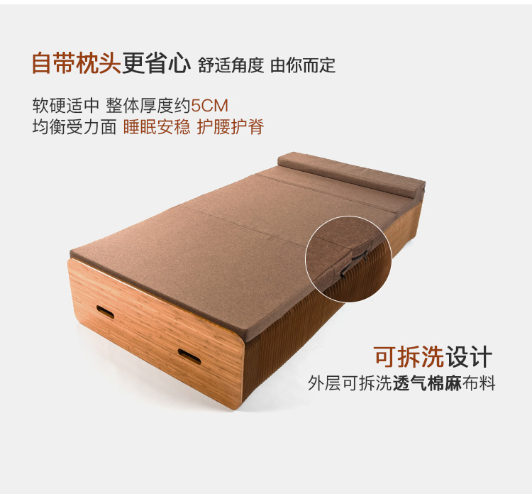 十八纸 牛皮纸创意伸缩隐形床 承重1000kg以上 图6