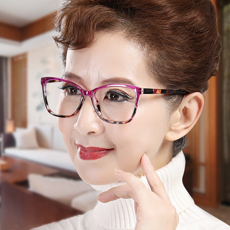 德国智能变焦防蓝光老花镜女远近两用自动调节度数高清光老人眼镜