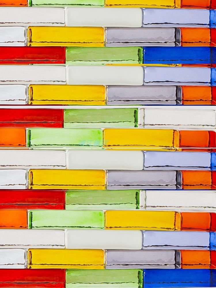 Custom Glass Brick Transparent Square Toilet Partition Wall Bedroom Hotel Bar Terrace Background Genguan Frosted Color-Taobao