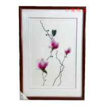 Pure handmade new boutique Suzhou embroidery painting Su embroidery finished product hanging painting Xuanguan decoration painting 4060 Yulan