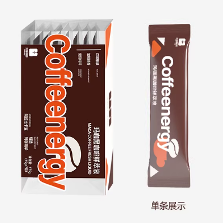加由咖啡玛咖原生动力浓缩咖啡液0蔗糖0脂户外即溶黑咖啡鲜萃液