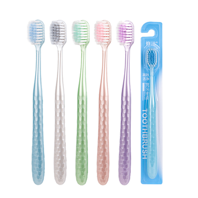 修洁宽头成人牙刷凸面软毛牙刷