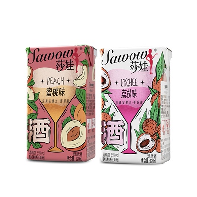 莎娃微醺Mini鸡尾酒120ml*12盒
